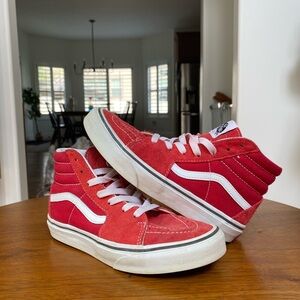 Little kids red Vans sneakers!